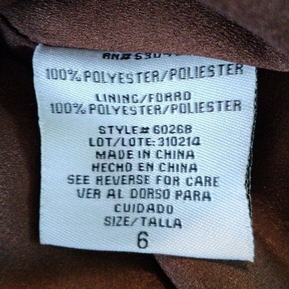 NWT NW Collections Layered Satin Dress - Picture 10 of 13